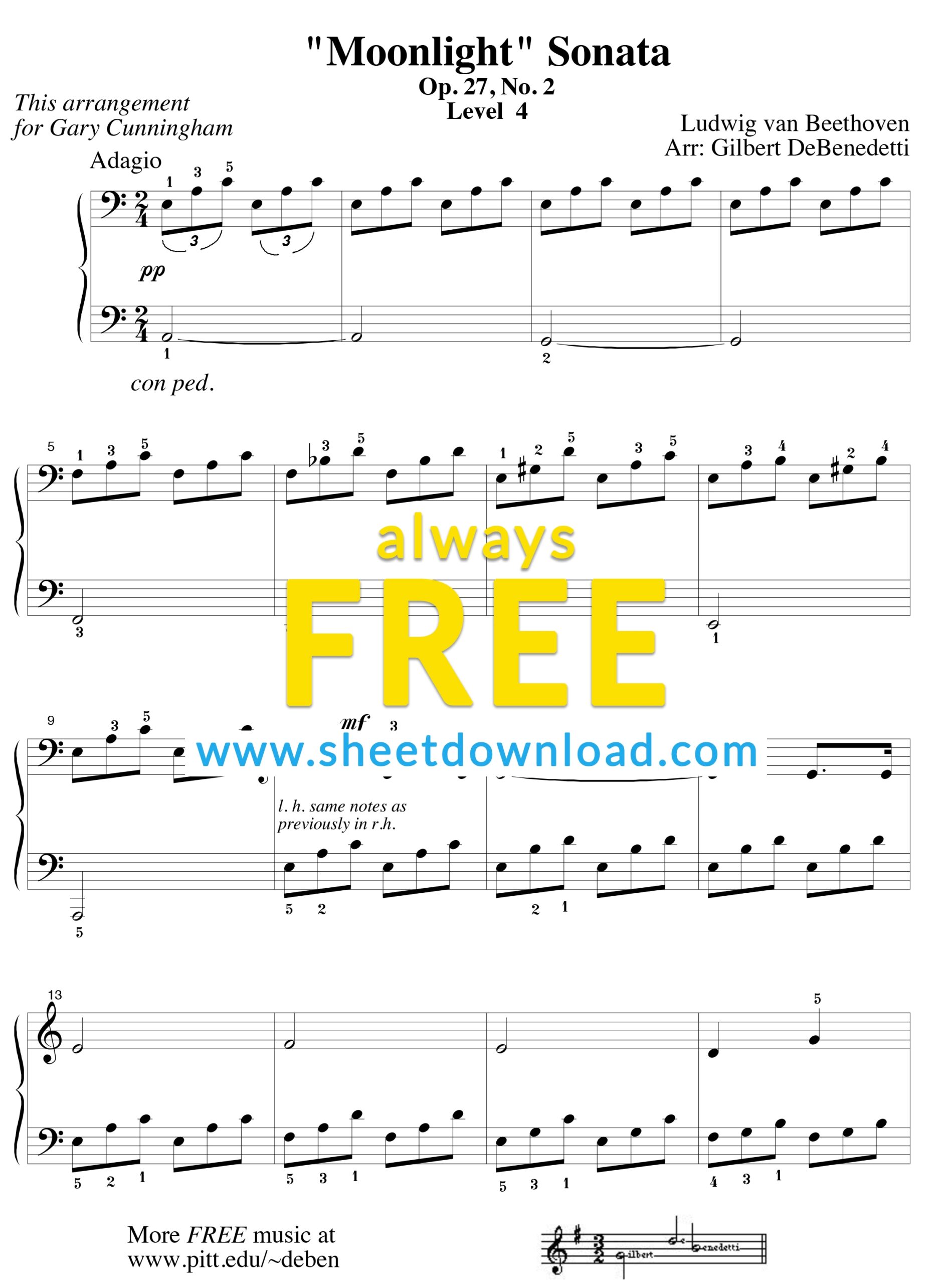 Free Printable Sheet Music Piano