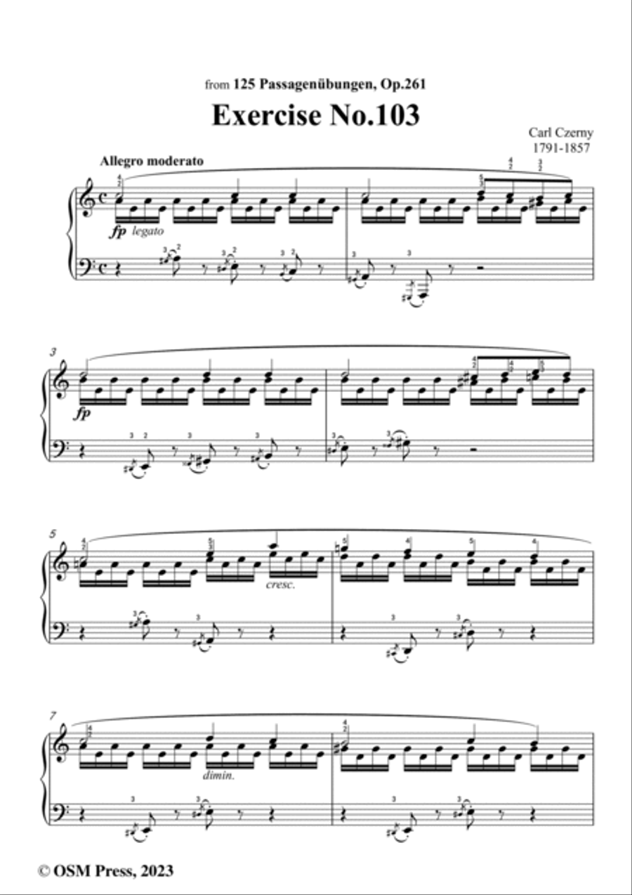 Free Sheet Music Op 777 Czerny Carl 24 Exercises For The Five Fingers title Free Sheet Music Op 777 Czerny Carl 24 Exercises For The Five Fingers