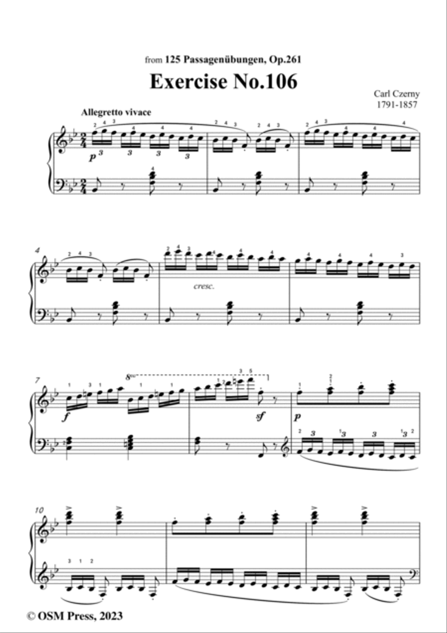 Czerny Op777 Free Printable Study