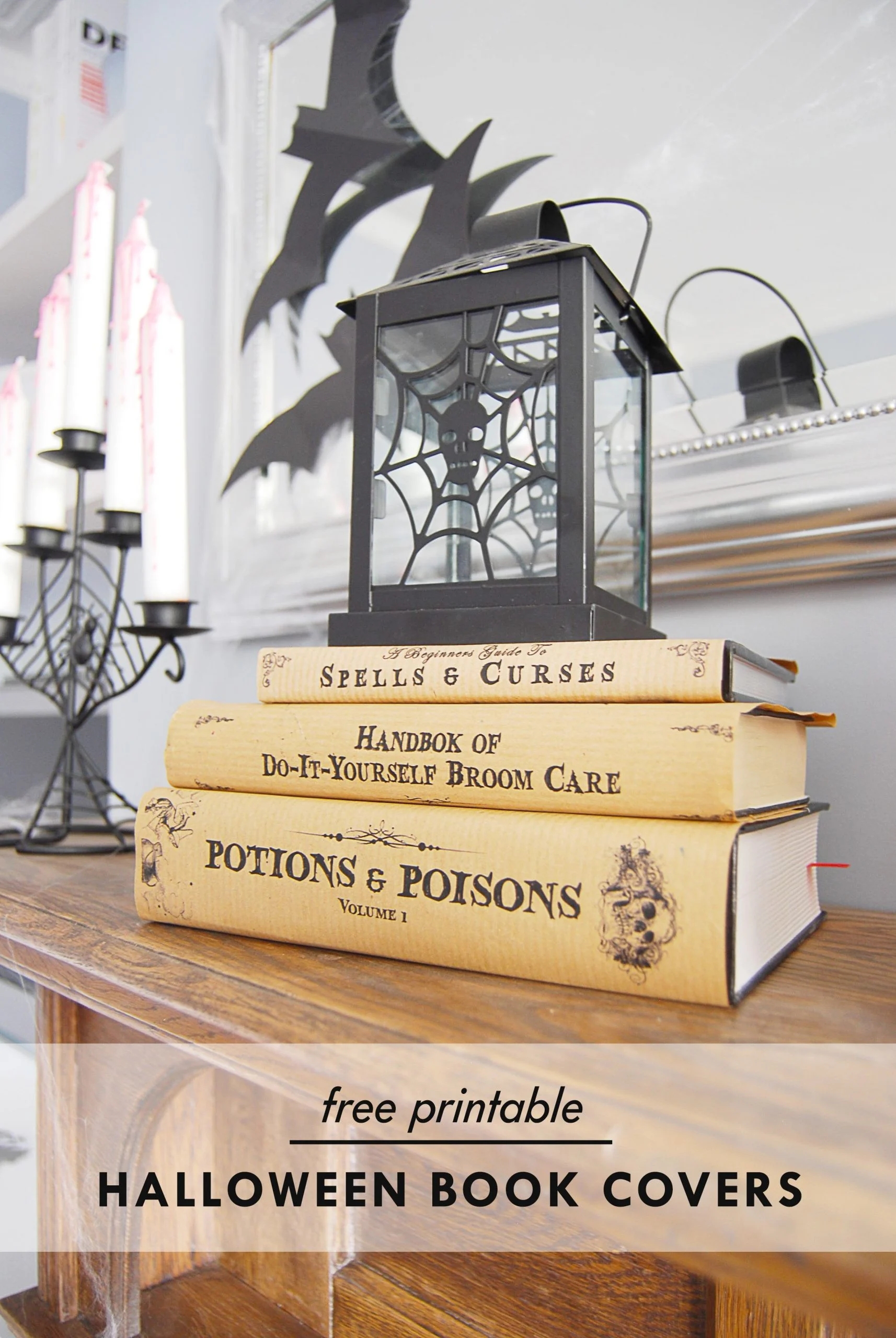 Halloween Book Covers Free Printable 