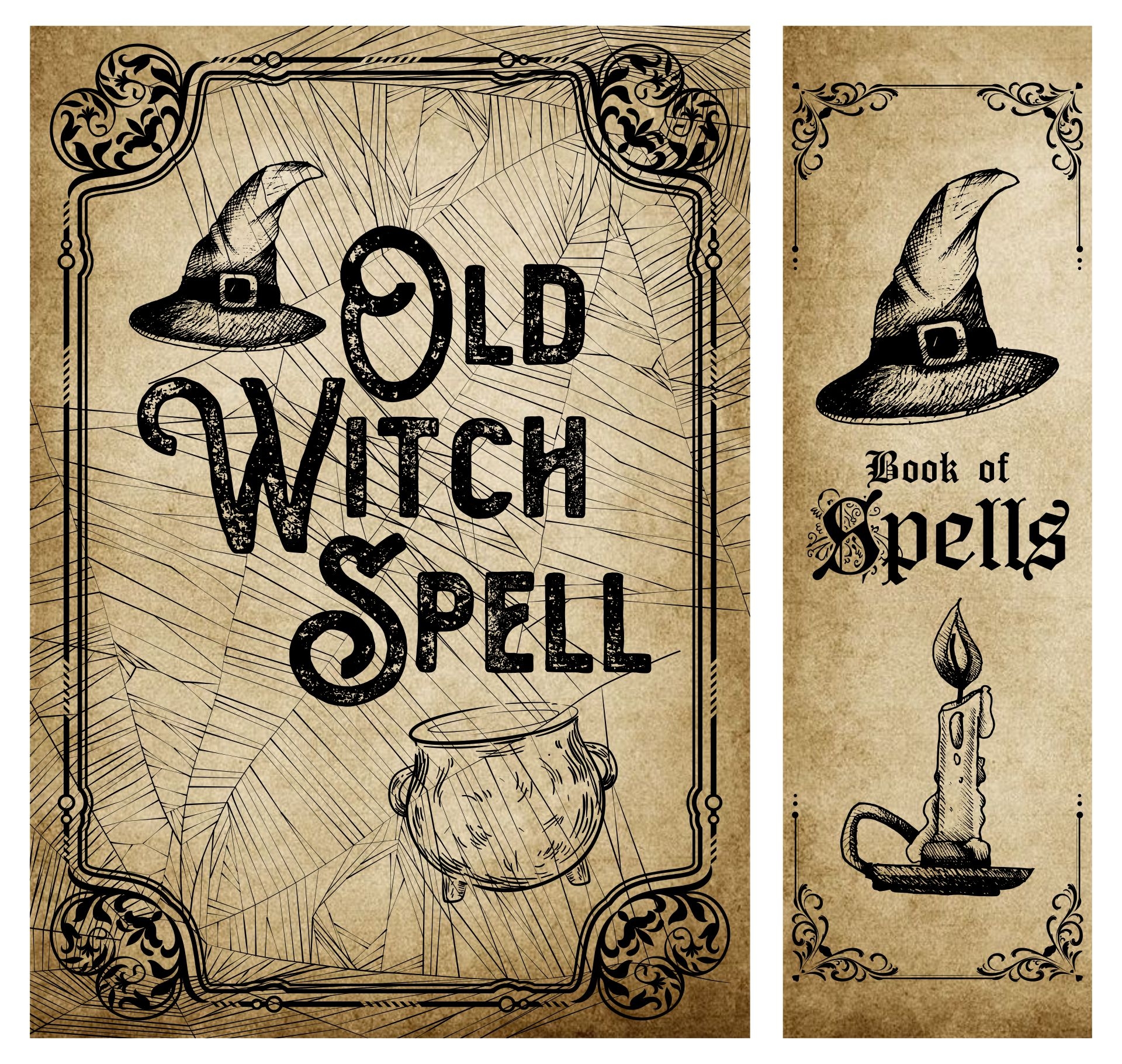 Printable Halloween Book Covers